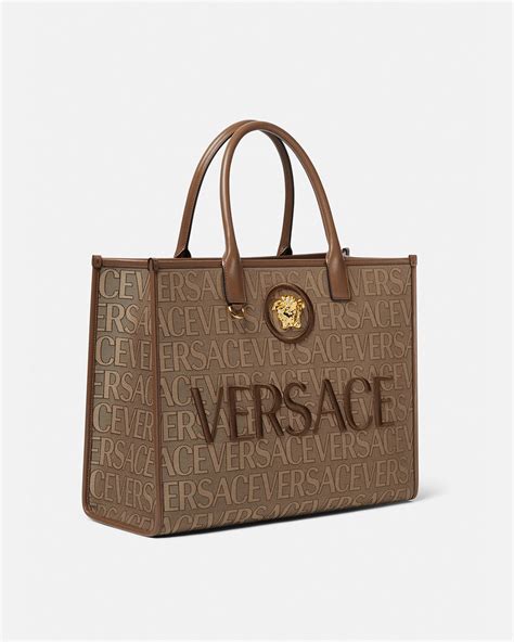 versace bag authentic|Versace black tote weekender bag.